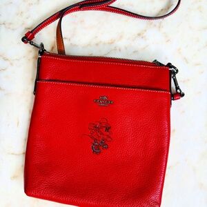 Coach Disney Beautiful Red Perfect Park-Day Crossbody